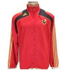 Vintage Men's Adidas RFEF Spain Football Nylon Track Jacket Rare Size L Rare!